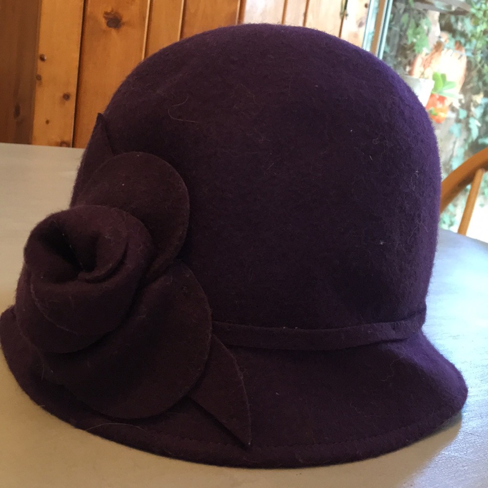 Anthropologie plum hat